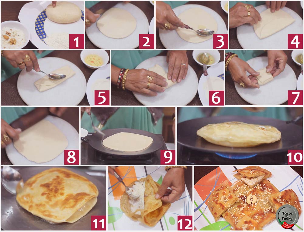 DryFruit-Meetha-Paratha-Recipe-TasteKaTadka